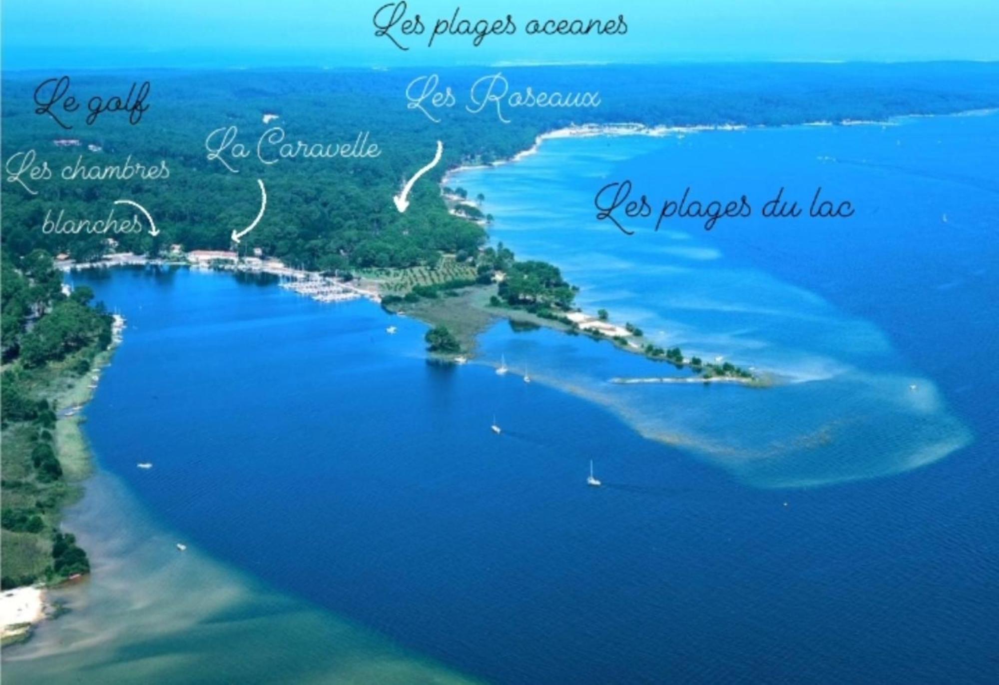 Studio Mansarde Climatise Les Roseaux Bord De Lac Biscarrosse Buitenkant foto